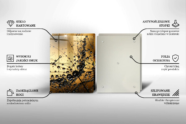 Sklo za varnú dosku Rosa a púpavy