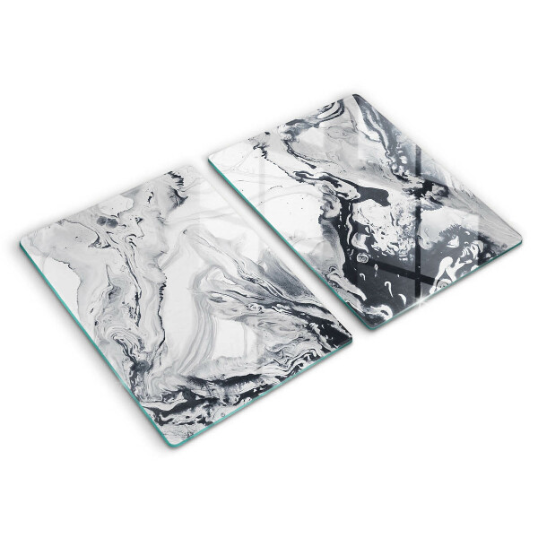 Tvrdené sklo za varnú dosku Atramentová abstrakcia