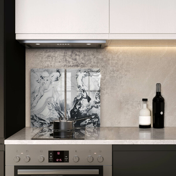 Tvrdené sklo za varnú dosku Atramentová abstrakcia