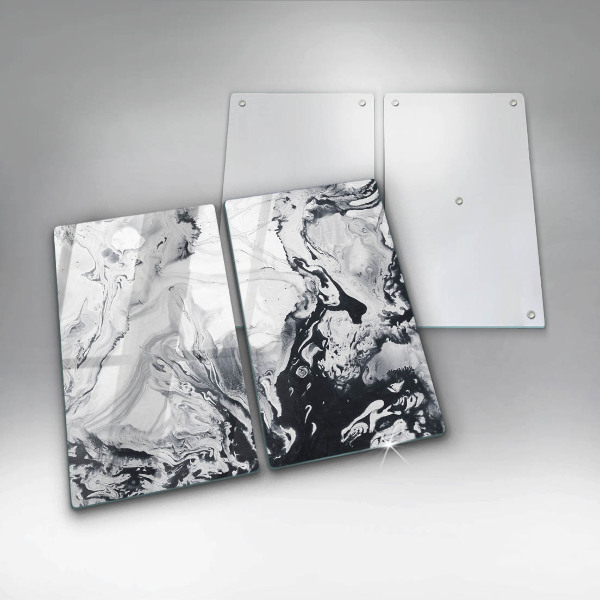 Tvrdené sklo za varnú dosku Atramentová abstrakcia