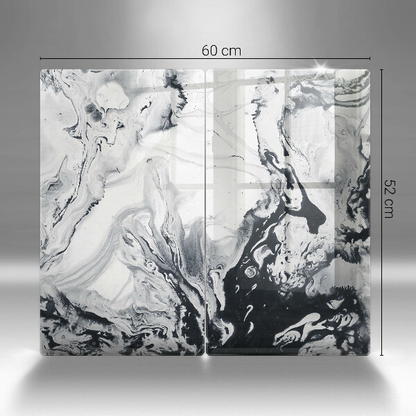 Tvrdené sklo za varnú dosku Atramentová abstrakcia