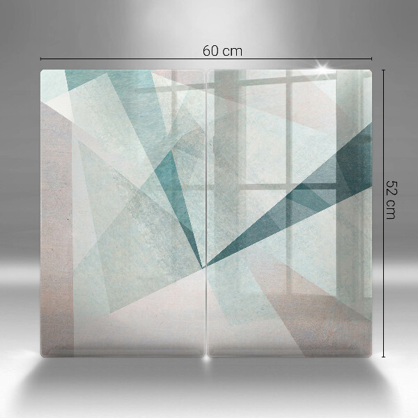 Tvrdené sklo za varnú dosku Ostrá abstrakcia