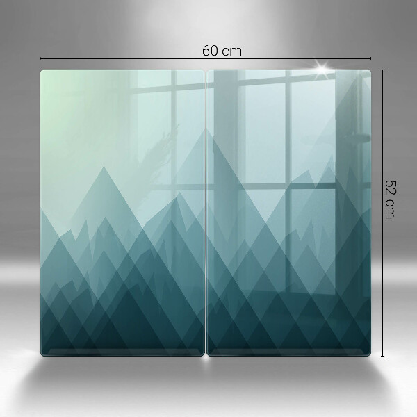 Sklo za varnú dosku Abstraktné hory