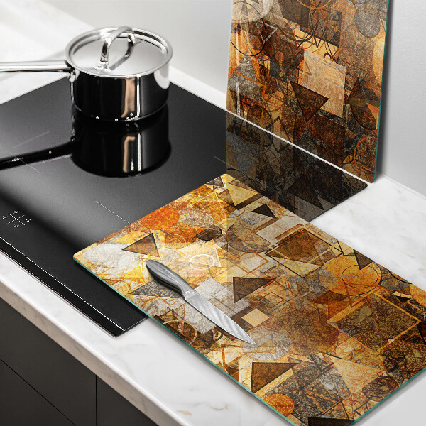 Sklo za varnú dosku Bezšvový vzor geometrických útvarov