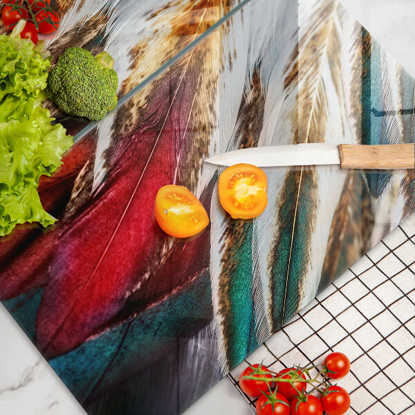 Sklo za varnú dosku Boho vtáčie perie