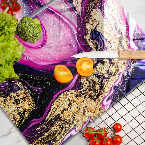 Sklo za varnú dosku Abstraktné prevedenie zlaté