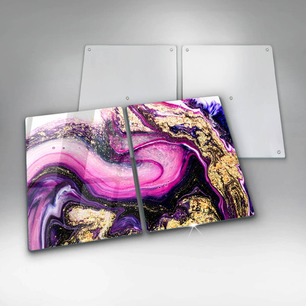 Sklo za varnú dosku Abstraktné prevedenie zlaté