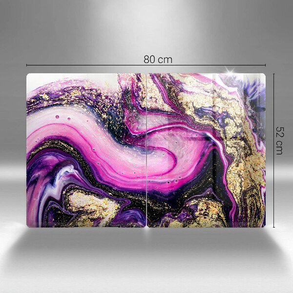 Sklo za varnú dosku Abstraktné prevedenie zlaté