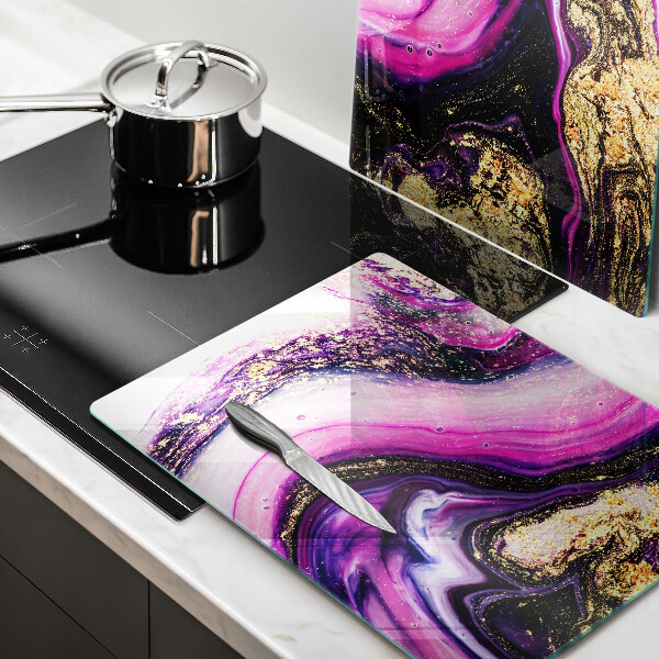 Sklo za varnú dosku Abstraktné prevedenie zlaté