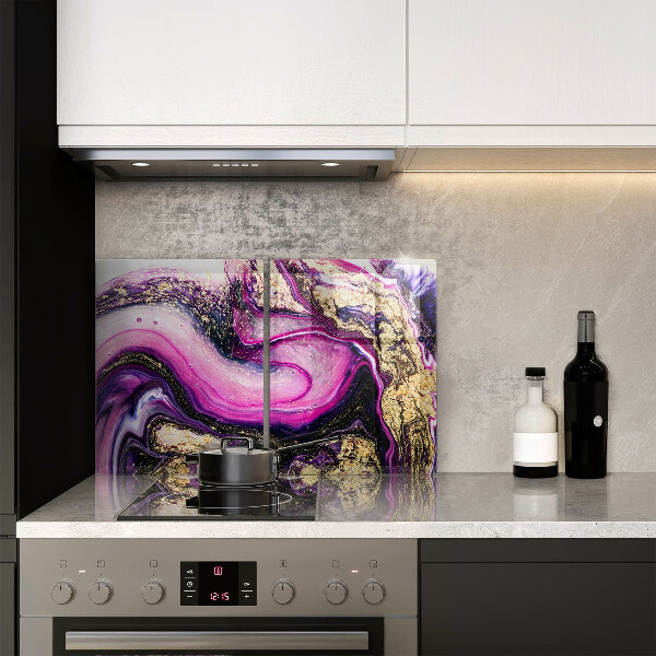 Sklo za varnú dosku Abstraktné prevedenie zlaté