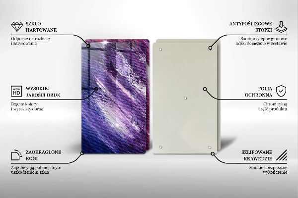 Sklo za varnú dosku Maľovanie abstrakcie