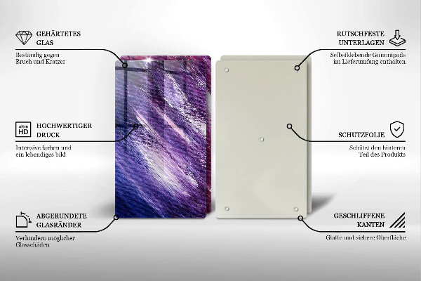 Sklo za varnú dosku Maľovanie abstrakcie