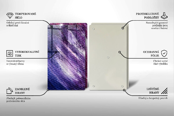 Sklo za varnú dosku Maľovanie abstrakcie