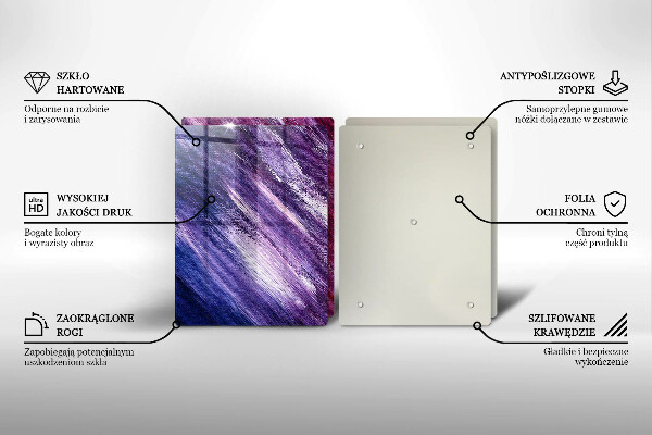 Sklo za varnú dosku Maľovanie abstrakcie