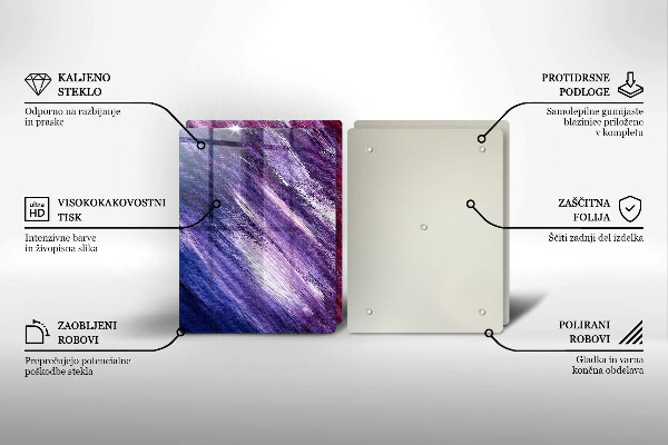 Sklo za varnú dosku Maľovanie abstrakcie