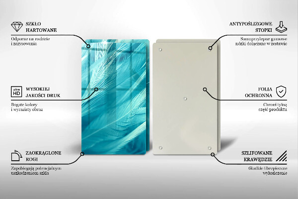 Sklo za varnú dosku Jemné perie