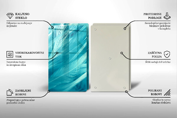 Sklo za varnú dosku Jemné perie