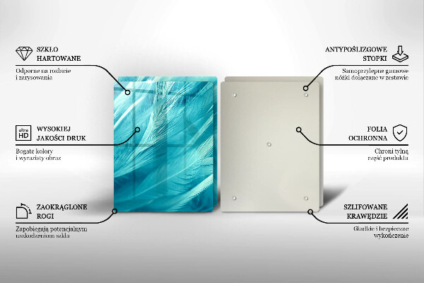 Sklo za varnú dosku Jemné perie