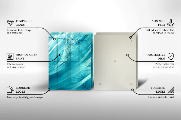 Sklo za varnú dosku Jemné perie