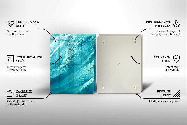 Sklo za varnú dosku Jemné perie