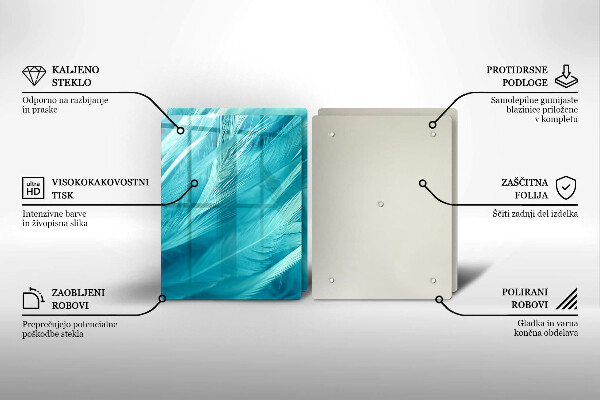 Sklo za varnú dosku Jemné perie