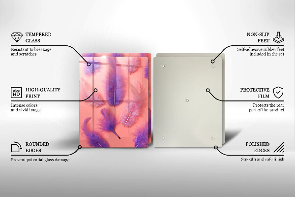 Sklo za varnú dosku Nadýchané perie