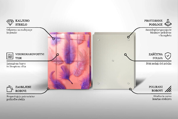 Sklo za varnú dosku Nadýchané perie