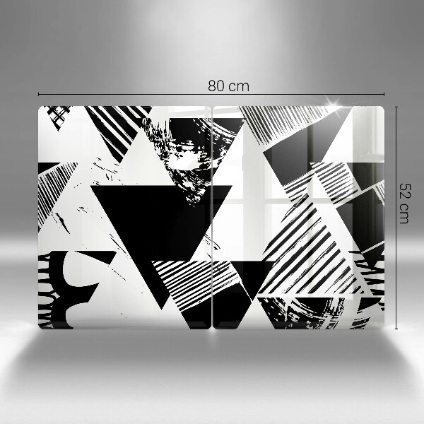 Sklo za varnú dosku Geometrické trojuholníky