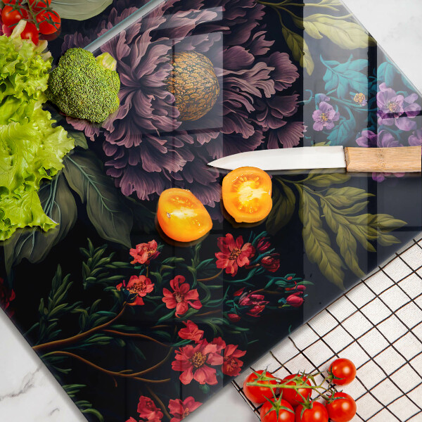 Sklo za varnú dosku Nádherné kvety