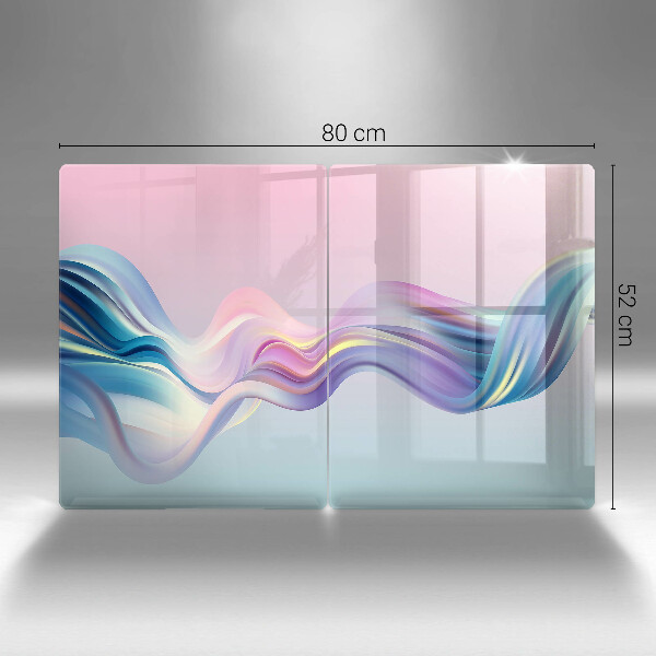 Sklo za varnú dosku Pastelová abstrakcia