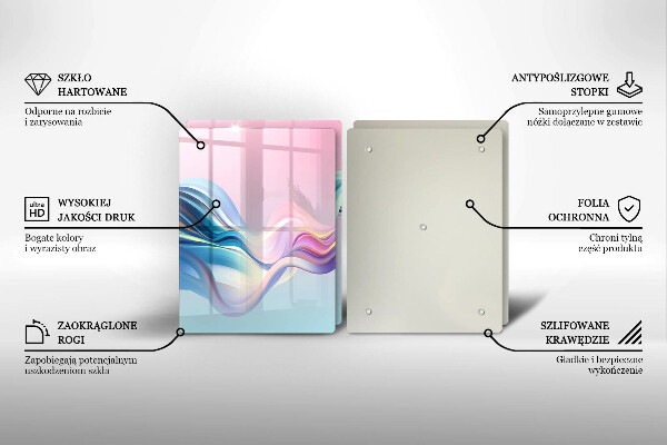 Sklo za varnú dosku Pastelová abstrakcia