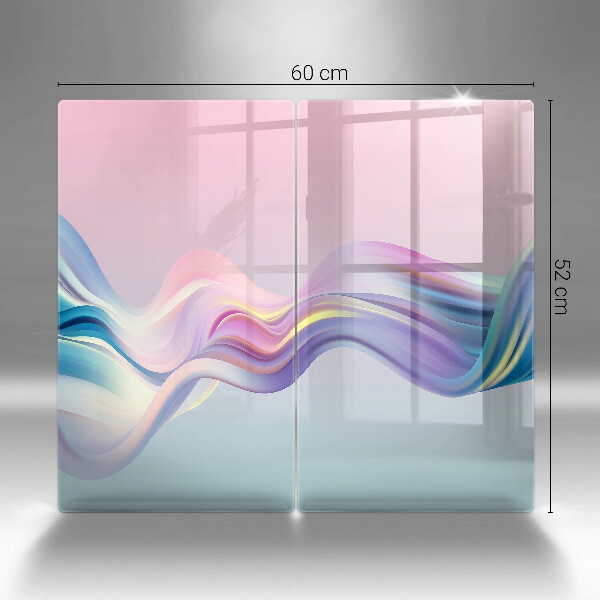 Sklo za varnú dosku Pastelová abstrakcia