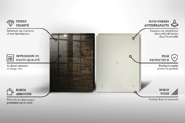 Sklo za varnú dosku Textúra drevenej kôry