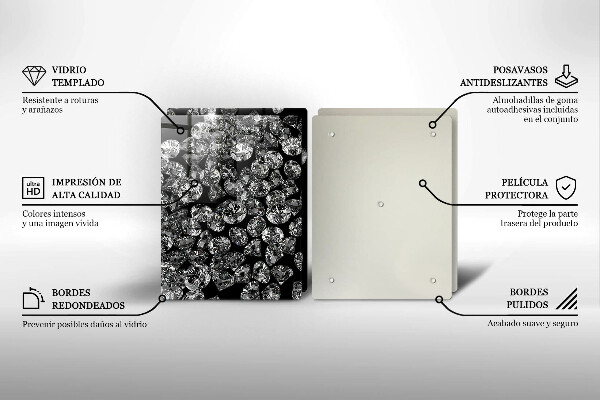 Sklo za varnú dosku Diamanty diamanty