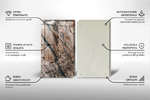 Tvrdené sklo za varnú dosku Drevená konštrukcia