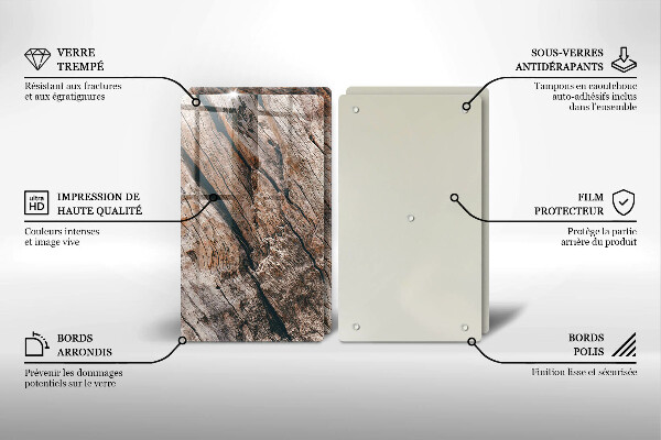 Tvrdené sklo za varnú dosku Drevená konštrukcia