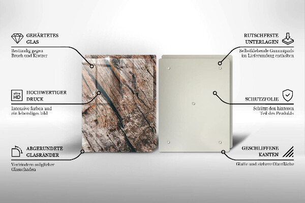 Tvrdené sklo za varnú dosku Drevená konštrukcia