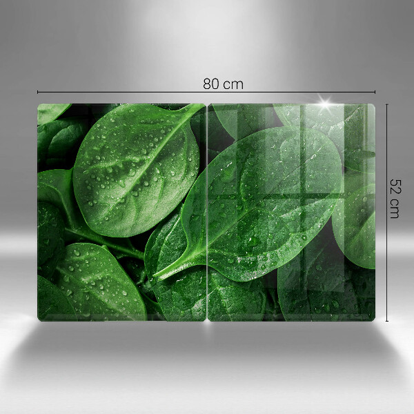 Sklo za varnú dosku Listy bazalky