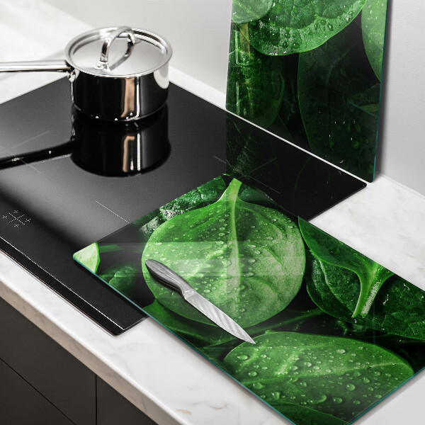 Sklo za varnú dosku Listy bazalky