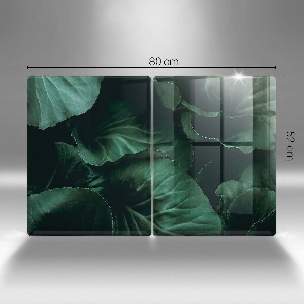 Sklo za varnú dosku Divoké tmavé listy