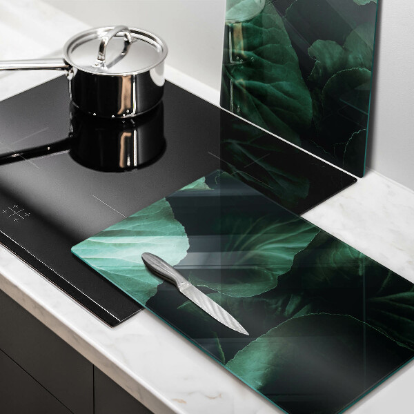 Sklo za varnú dosku Divoké tmavé listy