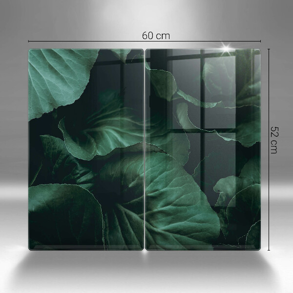 Sklo za varnú dosku Divoké tmavé listy