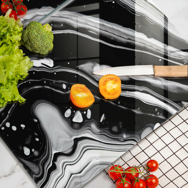 Sklo za varnú dosku Atramentová abstrakcia