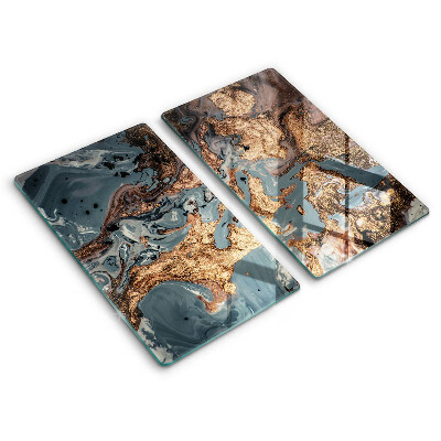 Sklo za varnú dosku Zlatá skalná štruktúra