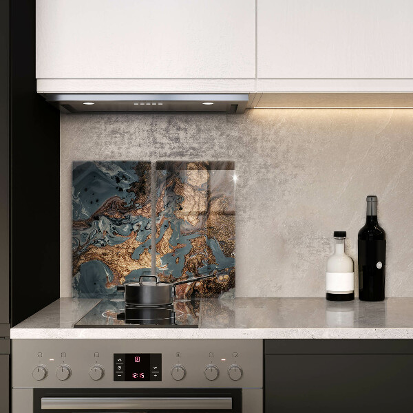 Sklo za varnú dosku Zlatá skalná štruktúra