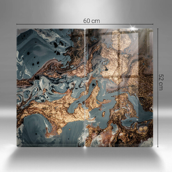 Sklo za varnú dosku Zlatá skalná štruktúra