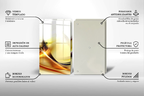 Sklo za varnú dosku Abstraktné línie svetla