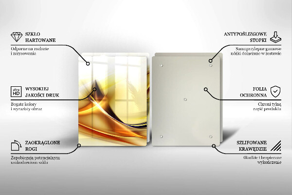 Sklo za varnú dosku Abstraktné línie svetla