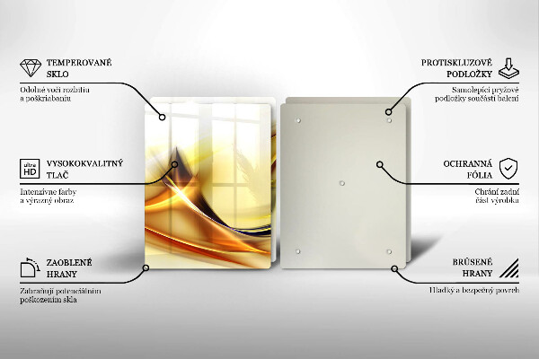 Sklo za varnú dosku Abstraktné línie svetla
