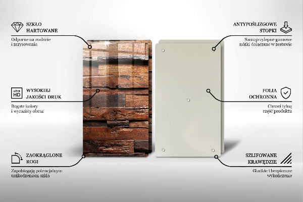 Sklo za varnú dosku Dekoratívne drevené dosky